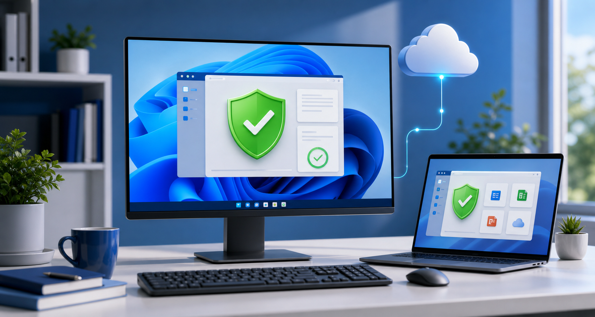 Windows 與 Office 正版授權啟用示意圖